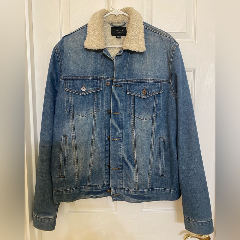 Faux Sherpa & jean jacket